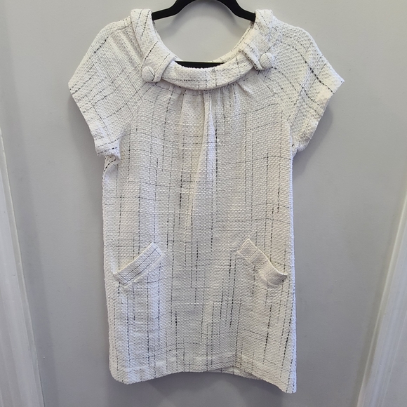 BB Dakota Ivory Textured Dress Size Large - Picture 2 of 9